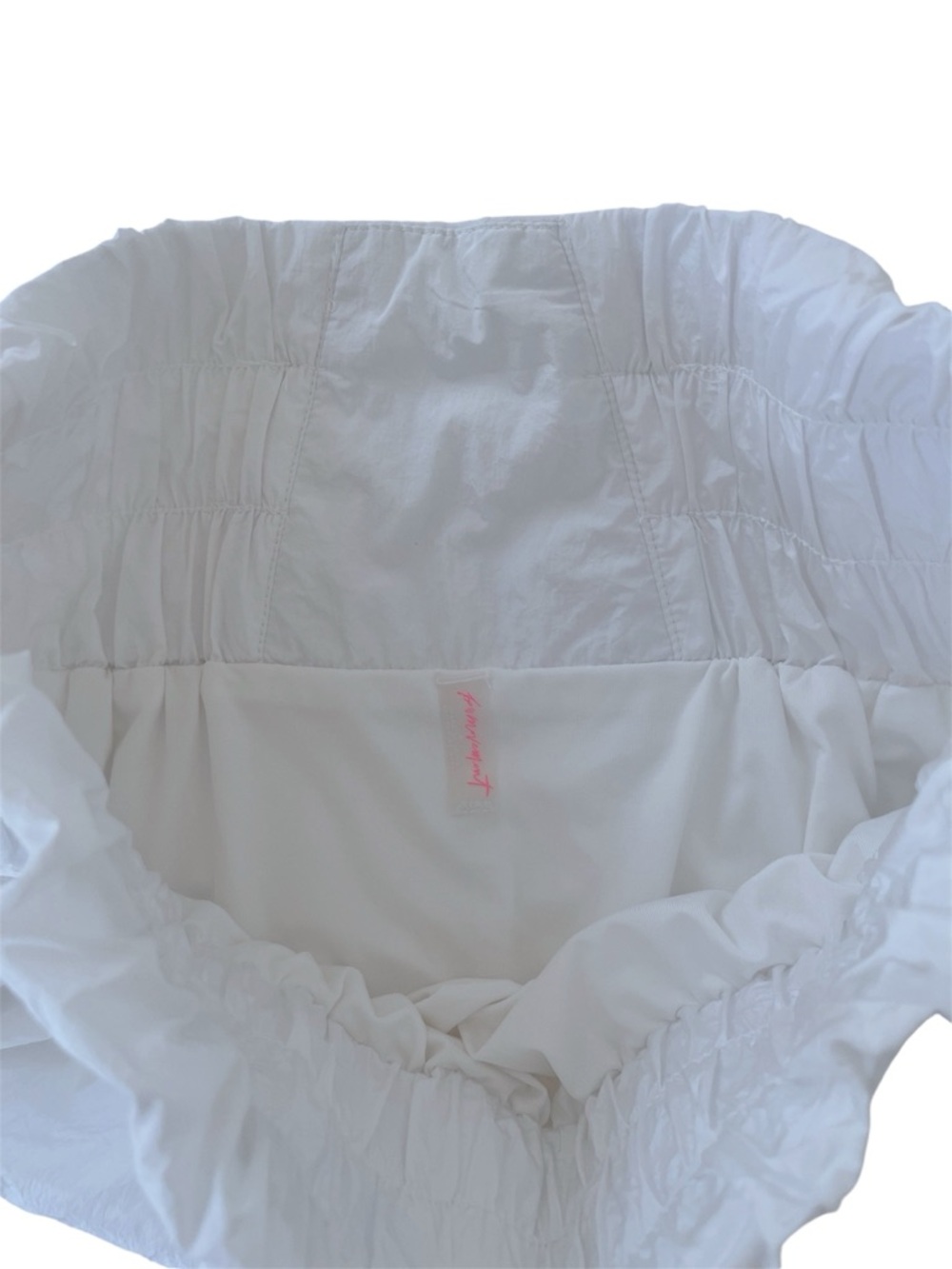 FP Movement The Way Home High-Rise Shorts in White Size Medium - Picture 3 of 4
